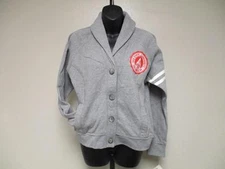 NEW-MINOR FLAW- OHIO STATE BUCKEYES WOMENS S SMALL J.AMERICA GRAY BUTTON SWEATER