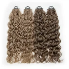 Seamless Curly Genius Weft Hand-tied Weft  100% Remy Human Hair Extensions 100G