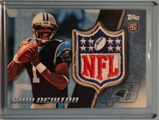 Cam Newton Carolina Panthers 2011 Topps Rookie NFL Shield LPR-1