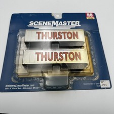 WALTHERS 1/87 HO SCALE THURSTON 40' TRANSPORT TRUCK TRAILERS 2-PACK 949-2305 F/S
