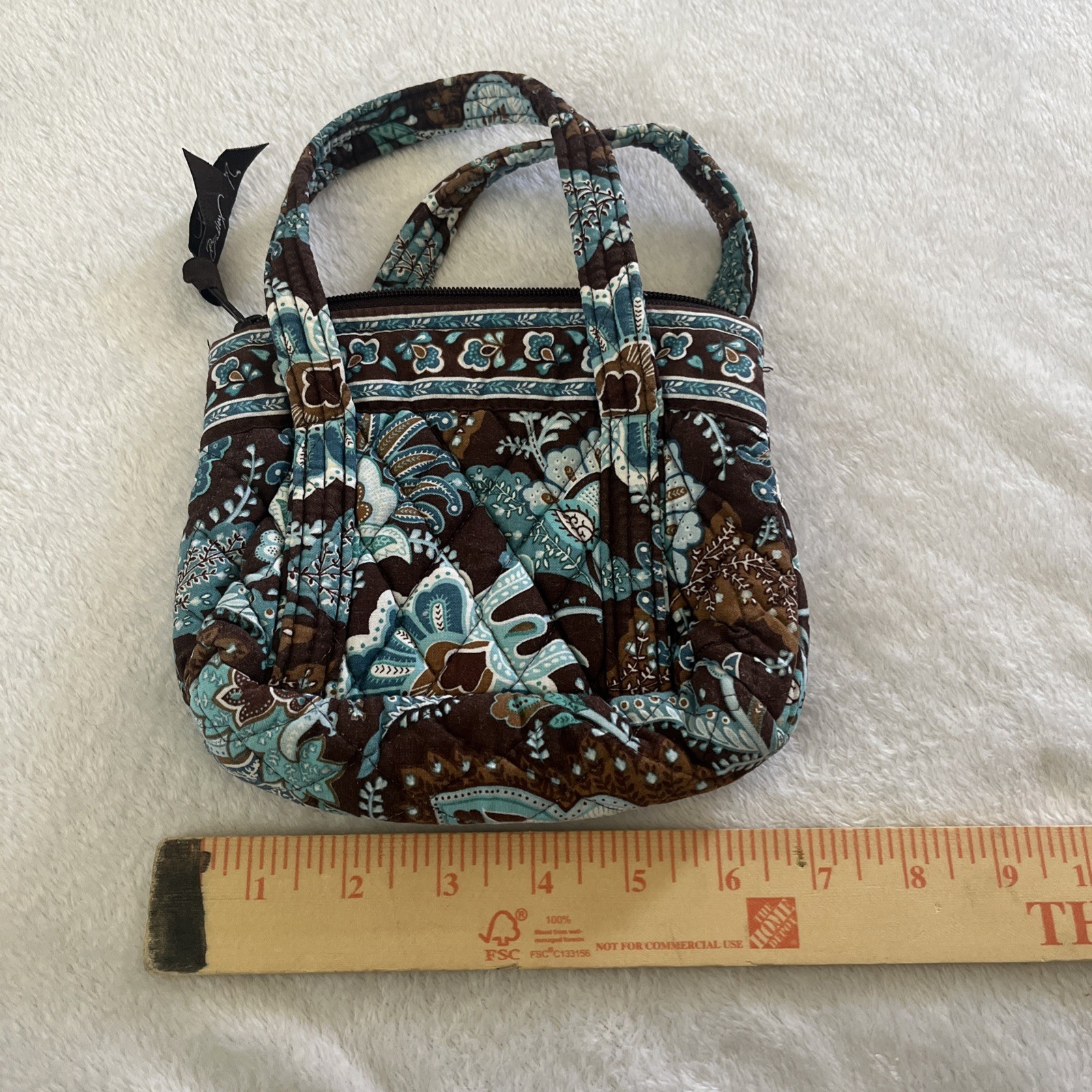 Vera Bradley Java Blue Mini Tote Bag Retired patt… - image 4