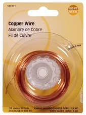 123111 Copper 24 Gauge Hobby Wire Pack Of 1