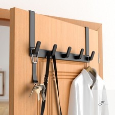Over The Door Hooks Hanger, Heavy Duty Rack for Winter Coat, Fits 1 3/8" Doors