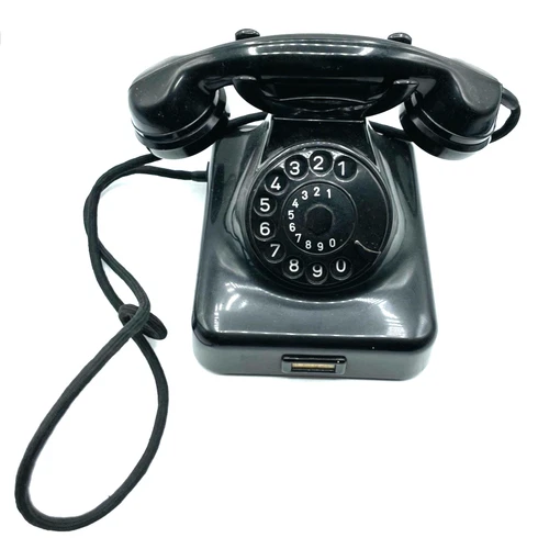 Antik HEIBL Bakelit Telefon Schwarz super Zustand Dekoration Nostalgie