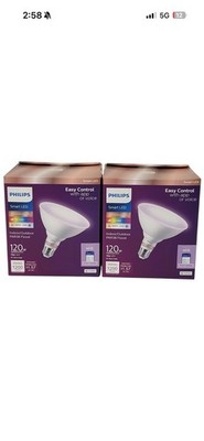 (2 PACK) Philips PAR38 Wiz Smart LED Color Changing Flood Light Bulb