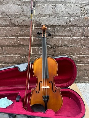 Franz Sandner 4/4 Violin No 300 Germany with Shoulder Rest, Bow