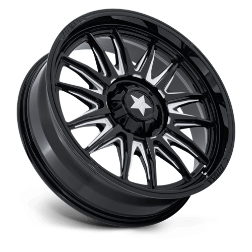 18x7 MSA Offroad M55 Commander Glossy Black Milled UTV Wheel 4x137/4x156 (10mm) - Bild 2 von 7
