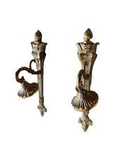 Vintage Brass Wall Lights Sconces Made In Spain 