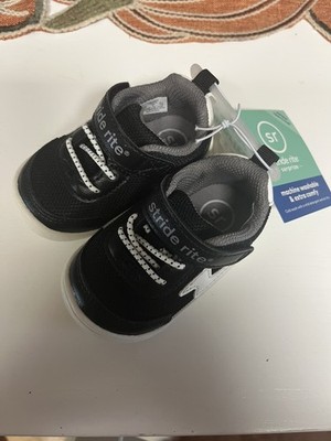 Stride Rite Shoes Baby Boys Shoes Sz 3 Black Dwayne Sneakers