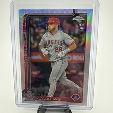 NIKO KAVADAS RC 2025 TOPPS CHROME #20 REFRACTOR 