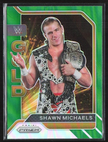 Shawn Michaels #19 2022 Panini Prizm WWE Gold card