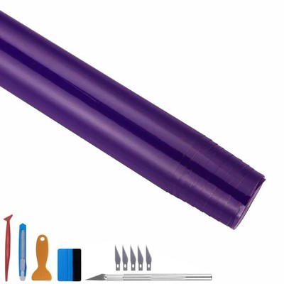 Lzlrun High Gloss Vinyl Realistic Paint Wrap Roll Car Sticker Film Decal Bubble