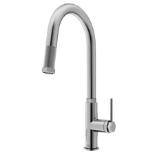 Vigo VG02035 Hart 1.8 GPM 18" H Single Handle 1 Hole Pre-Rinse - Stainless Steel