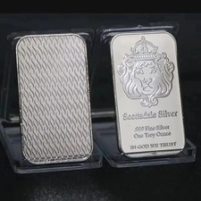 1PC 1 oz . Silver Bar - Scottsdale Mint VORTEX Silver Bullion Bar 6.98 per troy oz