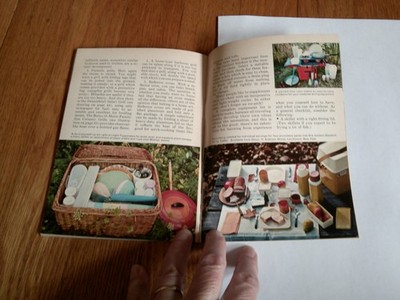 Travel Cookbook Eating on Road Vtg Tupperware, Melmac photo 1960s Collectible
