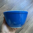 Vintage PYREX Reverse Primary #401 Blue 1.5 Pint Small Nesting Mixing Bowl
