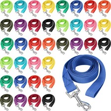 36 Pcs Dog Leash Bulk 5 ft Multicolored Puppy Training Leash Slip Pet Tractio...