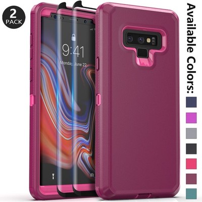 For Samsung Galaxy Note 9 Case with Screen Protector Shockproof Heavy Duty Cover