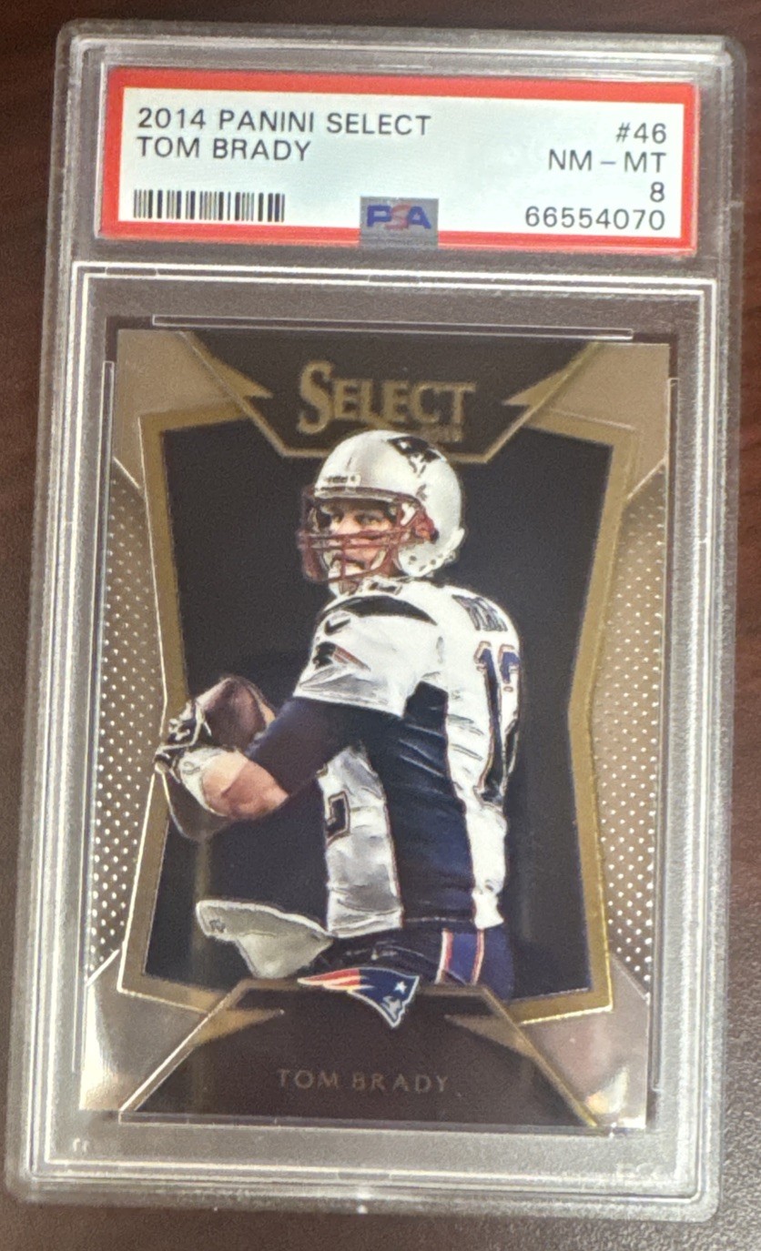 2014 Panini Select - Tom Brady #46 PSA 10 New England Patriots PSA 8 view 1