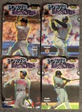 1999 Topps Power Brokers Die Cut Lot of 4! THOMAS, WALKER, GALARRAGA, VAUGHN