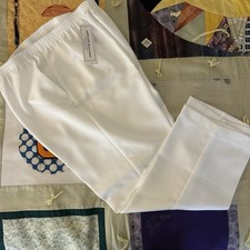 Alfred Dunner Classic White Slacks All Elastic Waist Misses Size 12