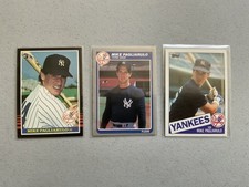 Mike Pagliarulo 1985 RC x3 Lot, EXMT to MT, DonRuss #539, Fleer #139, Topps #638