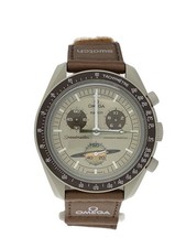 OMEGA Quartz Watch / Analog /-/BEG/BRW/ Ceramic /SO33T100