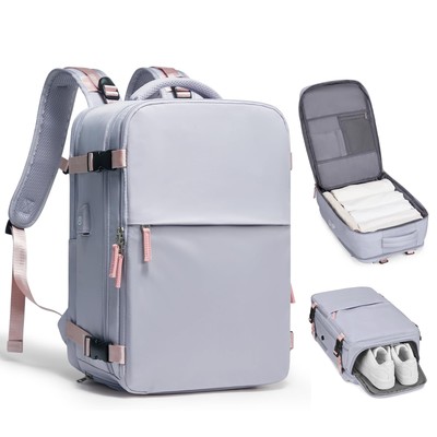 coofay Travel Backpack For Women Airline Approved Standard A-light Purple