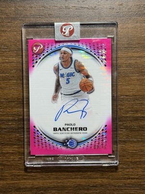 2025 Topps Pristine Pink Refractor Auto 5/15 Number Match Paolo Banchero