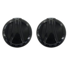 New 2PCS Control Knob Replacement Part WB03K10037 For GE Range Stove Oven Black