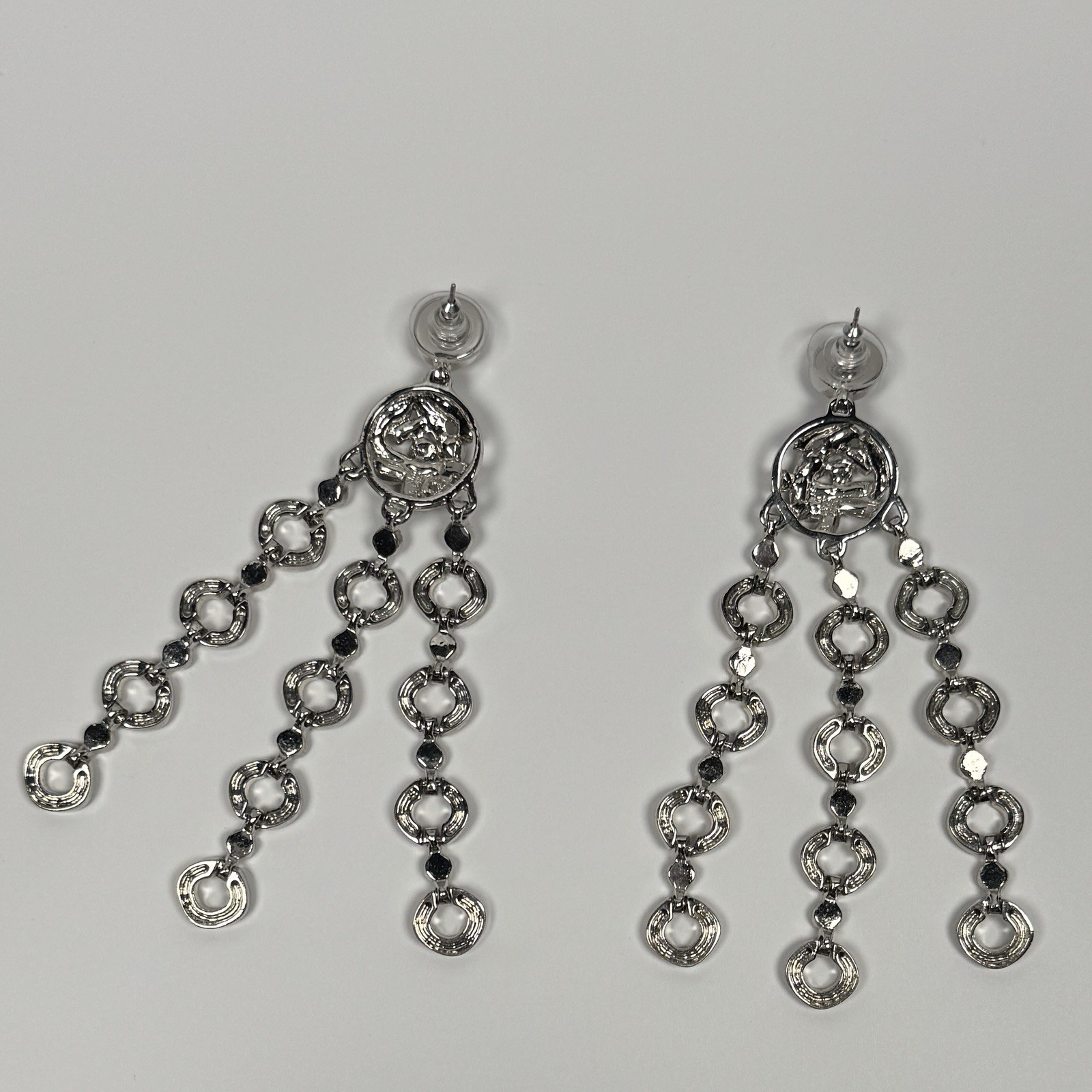 Givenchy Statement Earrings Post Back Long Dangle… - image 7