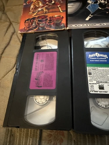 Lot Of 6 Power Rangers VHS Slip Clamshell Galaxy Black White Magna Titanium - Picture 15 of 20