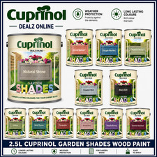 Cuprinol  Garden Shades Furniture Sheds Fences Wood Paint All Colours  2.5L