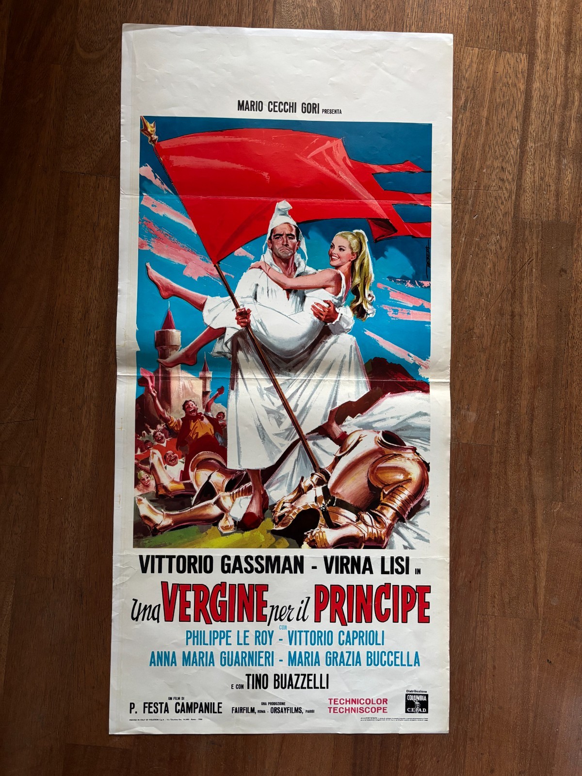 Locandina originale film UNA VERGINE PER IL PRINCIPE (1965) - Regia di Pasquale Festa Campanile