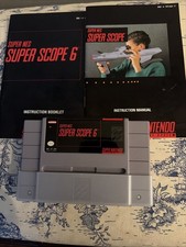 Super Scope 6-SNES 1994- Super Nintendo-Cartridge with Manual