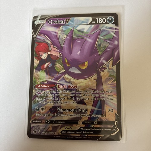 Pokémon TCG Crobat v Lost Origin Trainer Gallery Holo Ultra Rare Card TG20/TG30