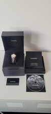 CHANEL J12 Quartz Ceramic Titanium Silver - 29mm - Silver Diamond Dial - H3401