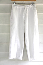 GAP white linen crop wide leg womens 1 pants
