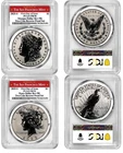 2025 S Morgan & Peace Silver Dollar $1 Reverse Proof  PCGS PR70 FDOI #98