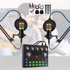 Squarock Podcast Bundle for 2 w/ Mixer Mic Boom Arm SR-AV803-2