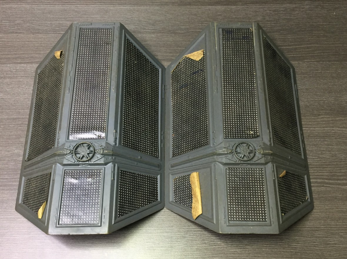 1978 Star Wars Darth Vader Tie Fighter WINGS Pair Kenner Original Parts