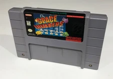 Space Invaders Snes Super Nintendo Cleaned Tested working NICE