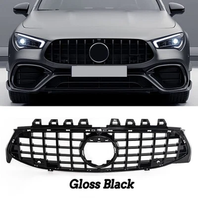 NEWSTART*2020 For Mercedes CLA W118 C118 X118 2019-25 Gloss Black GT Style Front Grill Grille