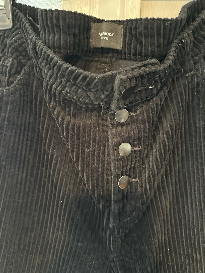 Vero Moda Black Wide Soft Corduroy pants Us48/32 - Image 2 of 4
