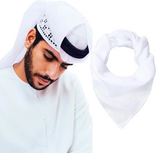 Head Scarf Keffiyeh Shemagh Turban Head Wrap Muslim Arab Saudi Dubai Headwear
