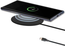 Ultra Slim Universal Fast Wireless Charger - Black Round Charging Pad