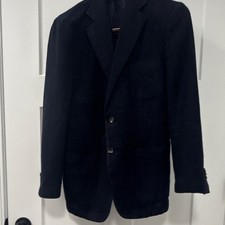 Suit Supply Men’s Blue 2-Button Notch Blazer Wool Silk Linen Cashmere 40R
