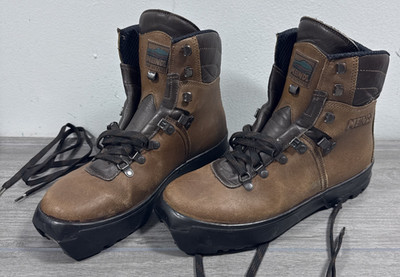 MEINDL Vintage Alpine Ski Boots Skiing Men's 7.5 Brown Leather SNS Air