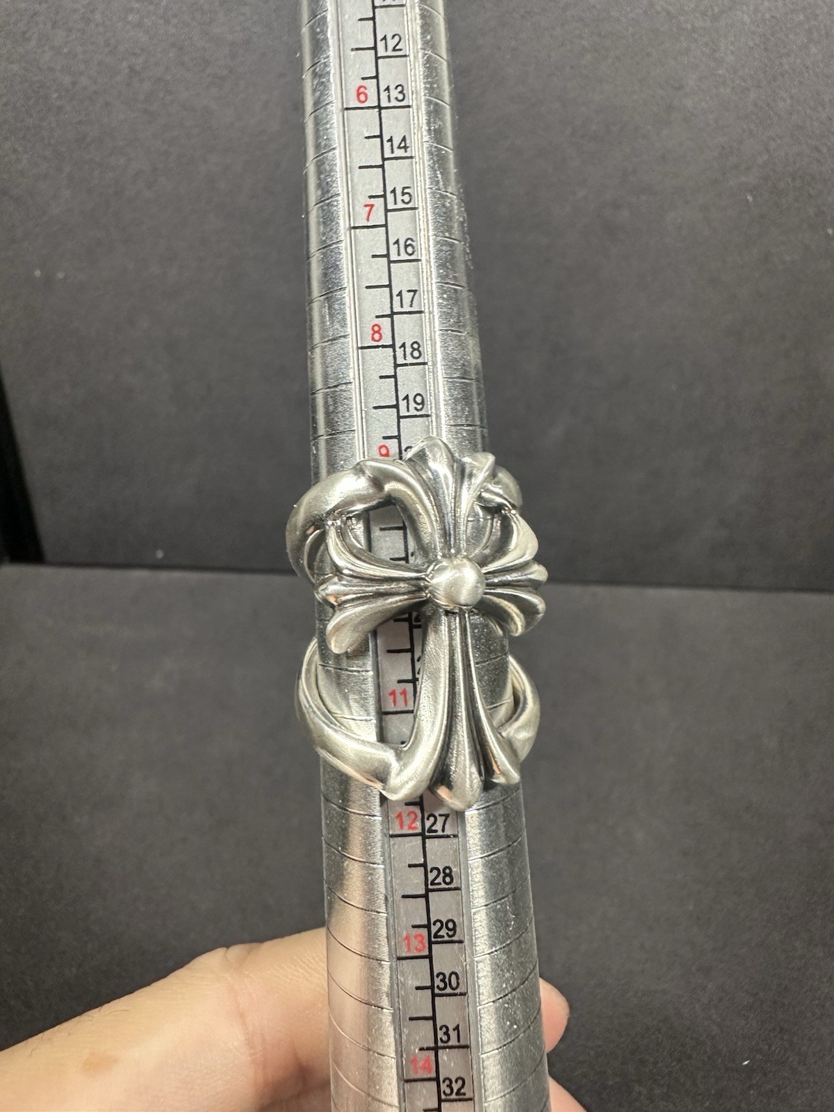 Chrome Hearts Infinity Cross Silver Ring Size 10 - image 6