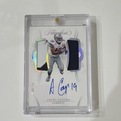 Panini Flawless Amari Cooper Dallas Cowboys Dual Patch Auto Silver /15 #DPA-AMC